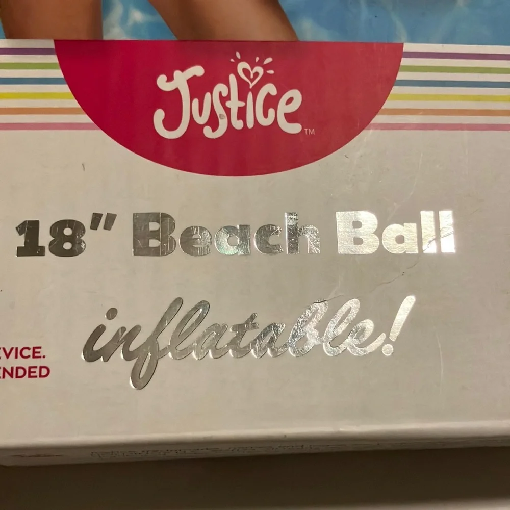 Justice Hibiscus Floral‎ Inflatable Beach Ball